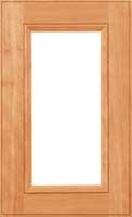 The Davenport glass cabinet door with beaded center panel and edge details