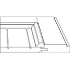 Side profile detail of Davenport drawer front