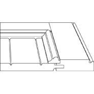 Side profile detail of Davenport drawer front