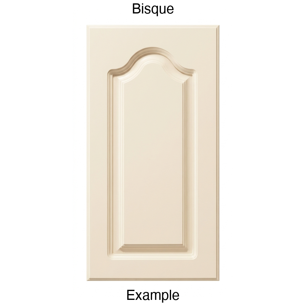 AL757 Cathedral Raised Panel Thermofoil Cabinet Door in Bisque