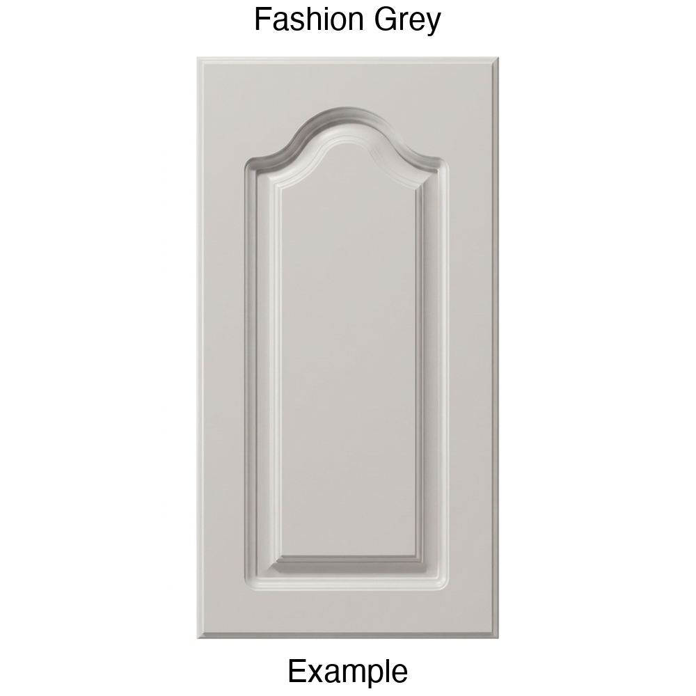 AL757 Cathedral Raised Panel Thermofoil Cabinet Door in Fashion Grey