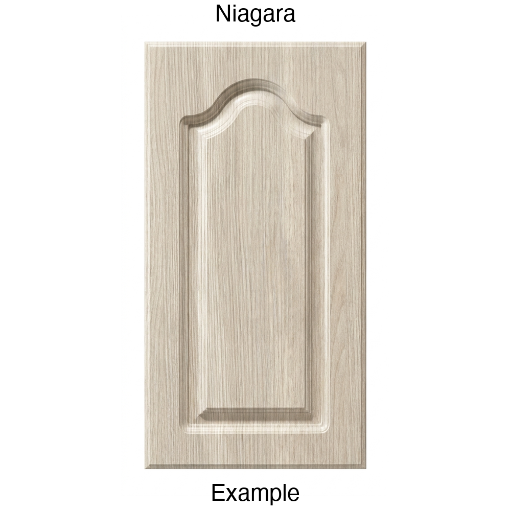 AL757 Cathedral Raised Panel Thermofoil Cabinet Door in Niagara