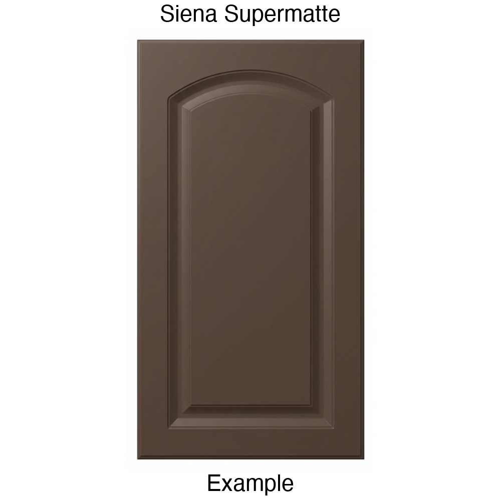 AP768 Arched Raised Panel Thermofoil Cabinet Door in Siena Supermatte