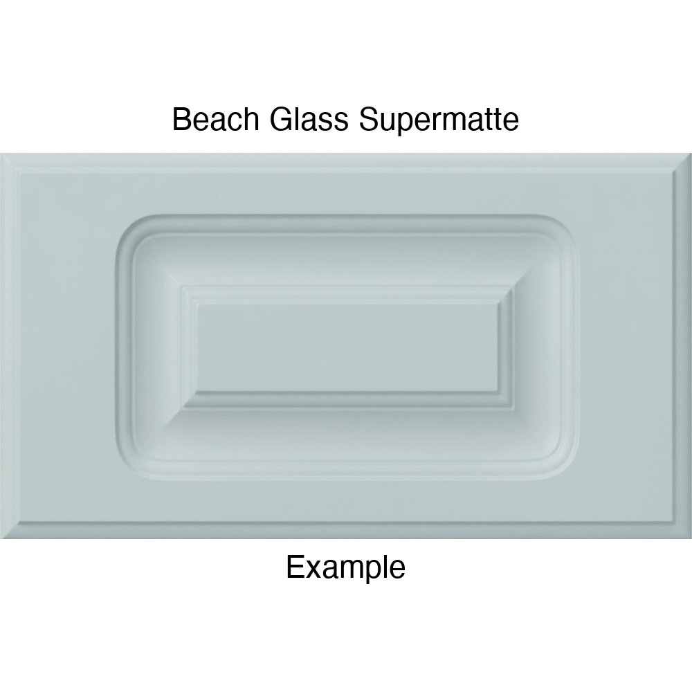 AR756 Thermofoil Drawer Front, Routed, in Beach Glass Supermatte