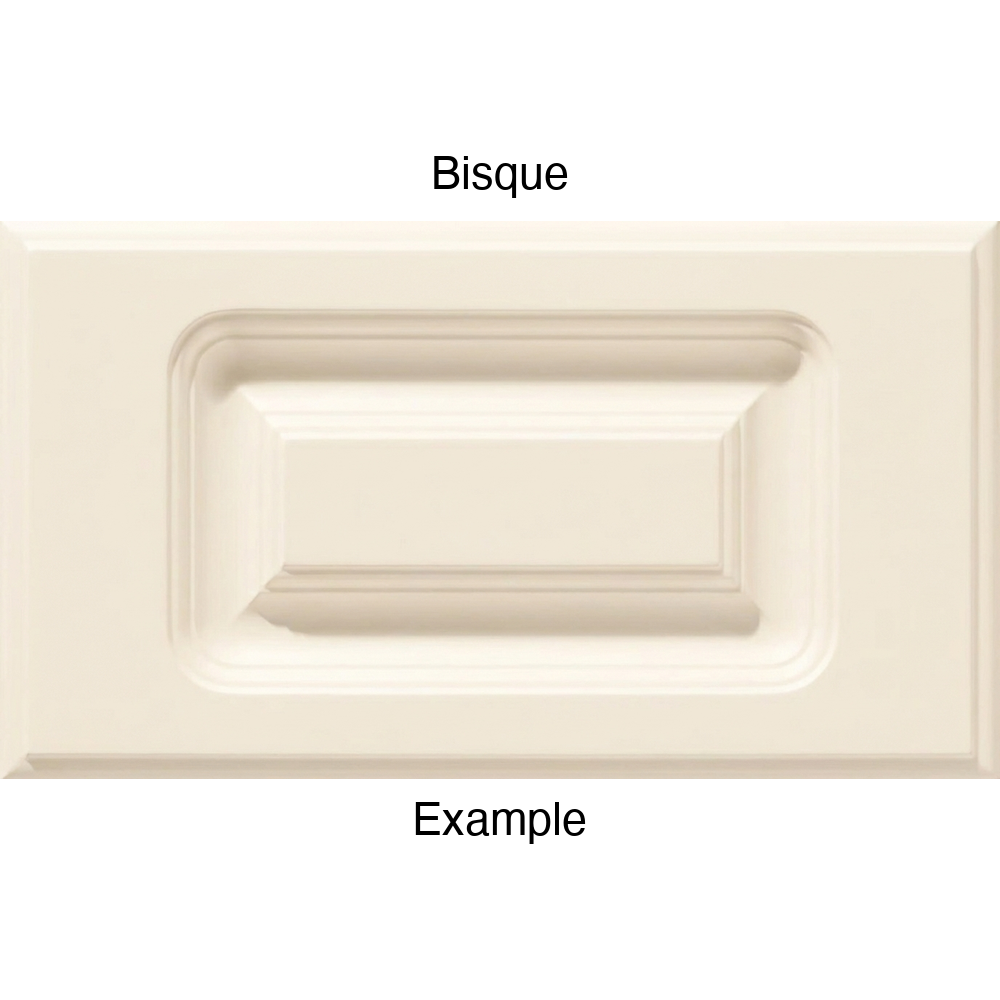 AR756 Thermofoil Drawer Front, Routed, in Bisque