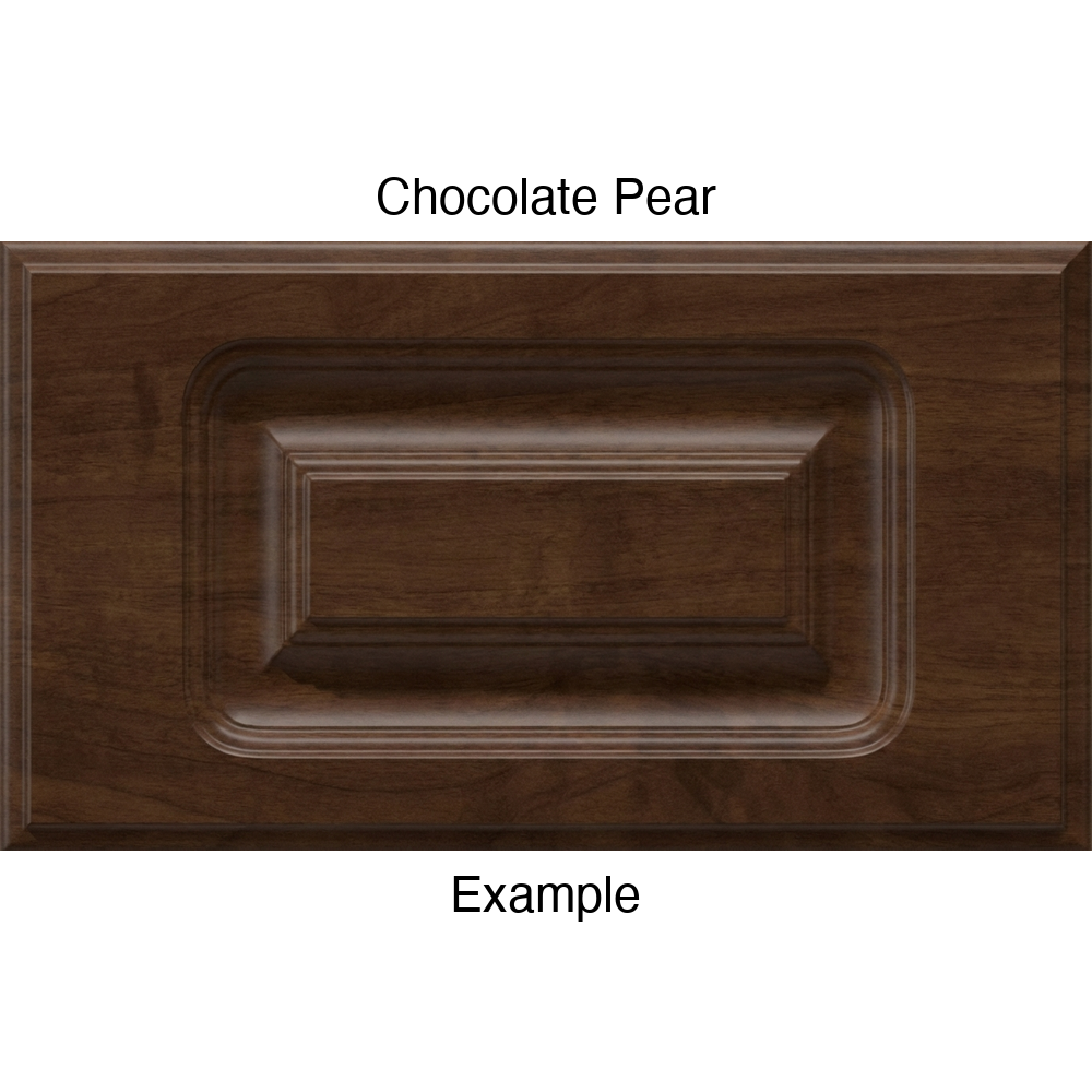 AR756 Thermofoil Drawer Front, Routed, in Chocolate Pear