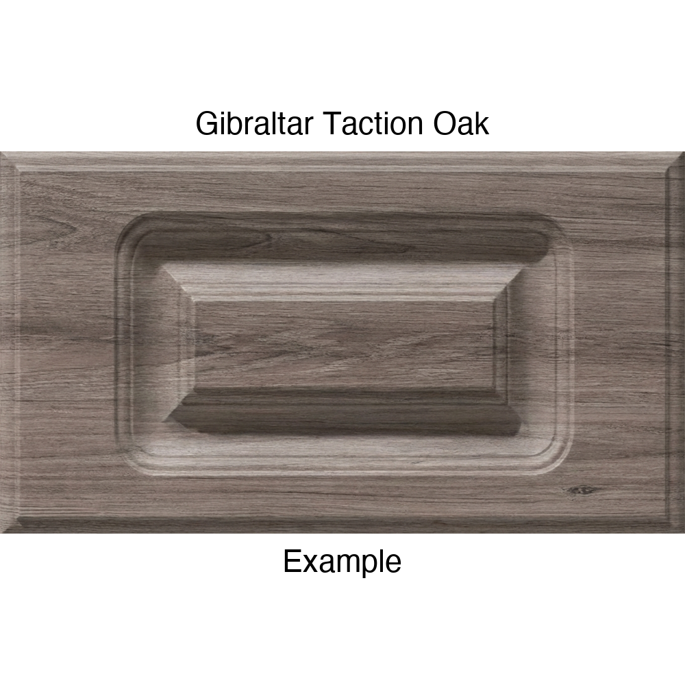 AR756 Thermofoil Drawer Front, Routed, in Gibraltar Taction Oak