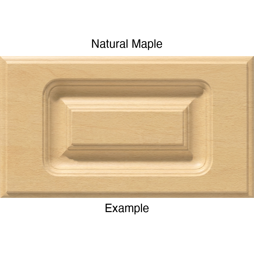 AR756 Thermofoil Drawer Front, Routed, in Natural Maple