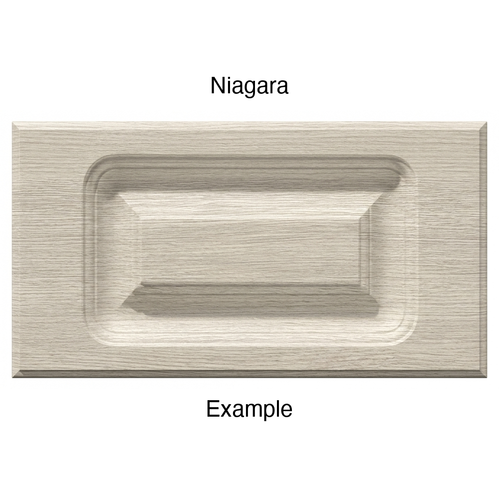 AR756 Thermofoil Drawer Front, Routed, in Niagara