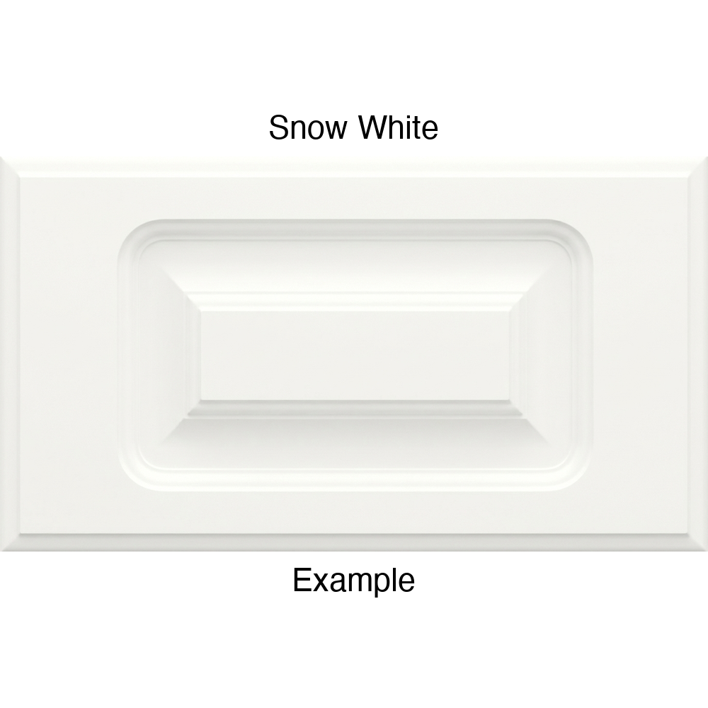 AR756 Thermofoil Drawer Front, Routed, in Snow White