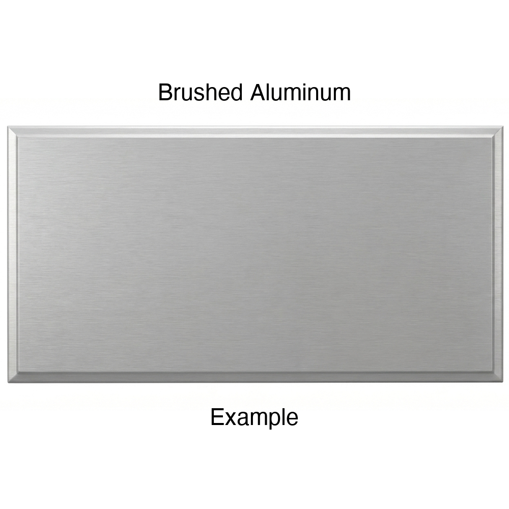 AR756 Thermofoil Drawer Front, Solid, in Brushed Aluminum