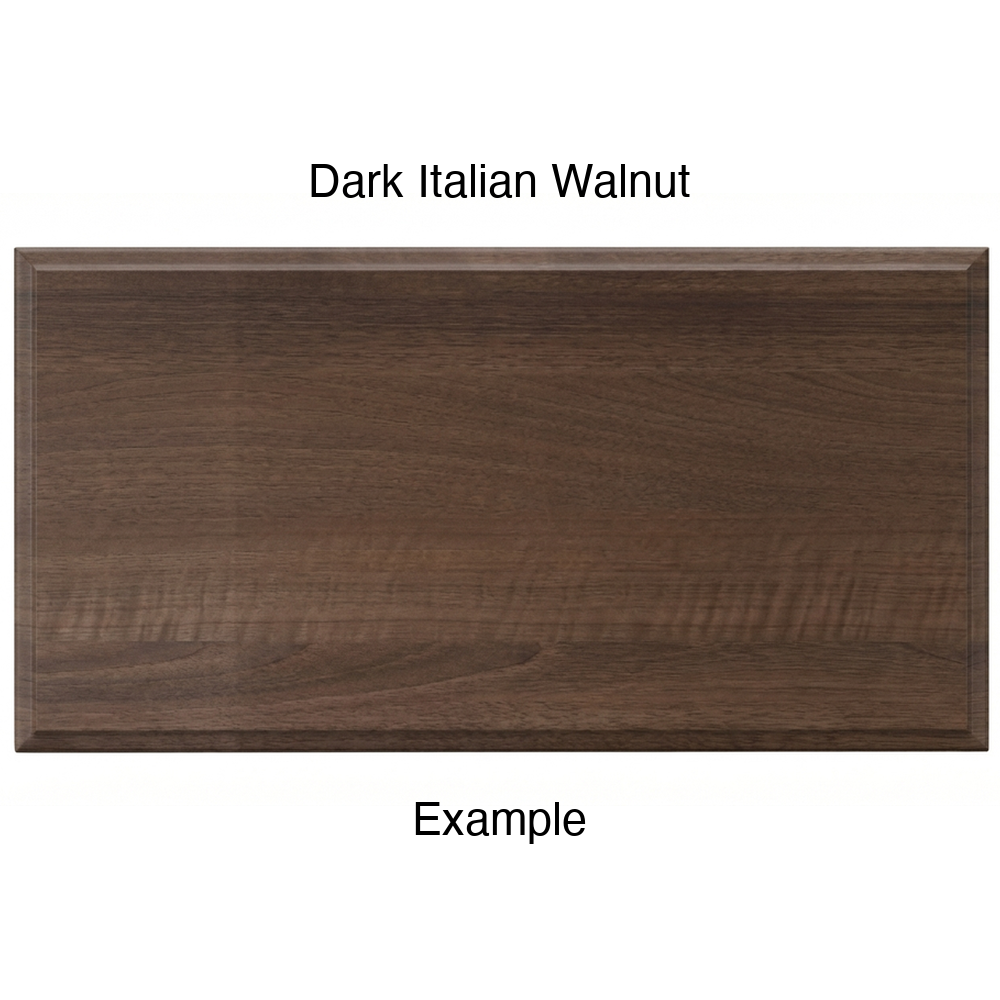 AR756 Thermofoil Drawer Front, Solid, in Dark Italian Walnut