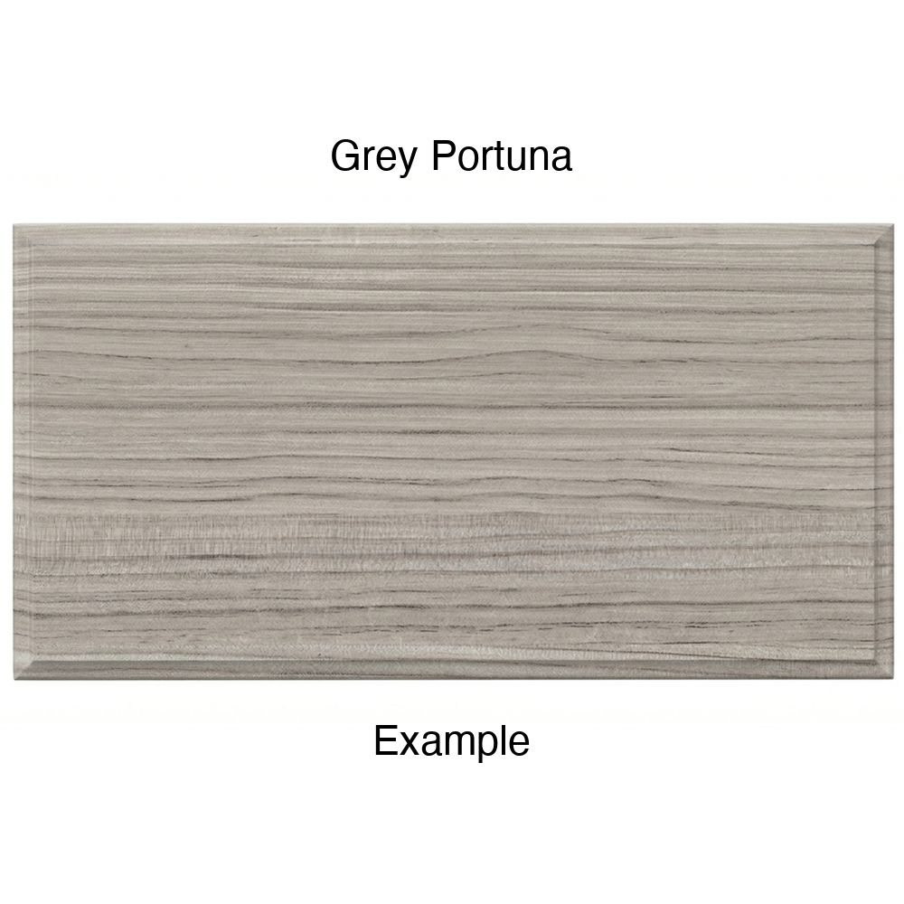 AR756 Thermofoil Drawer Front, Solid, in Grey Portuna
