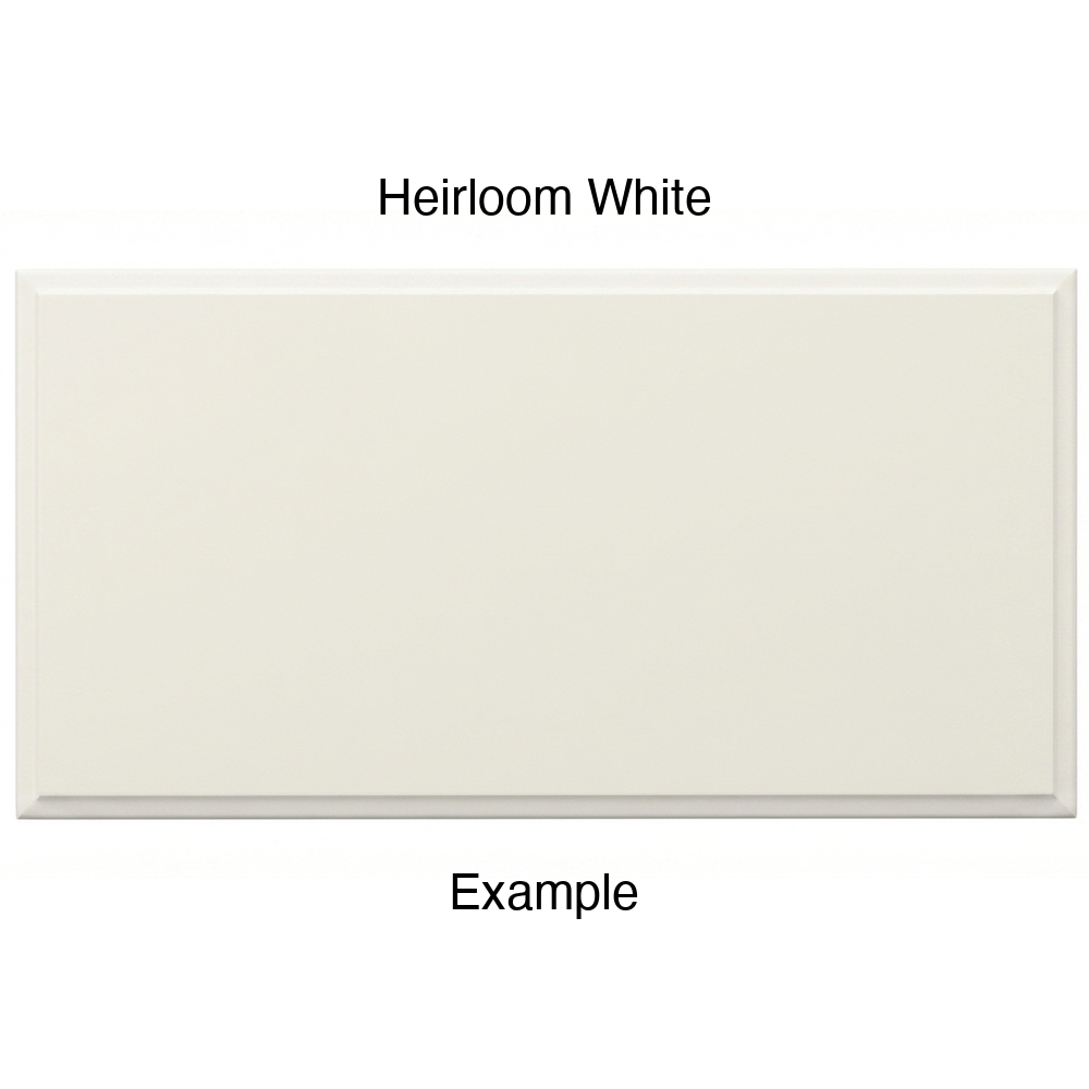 AR756 Thermofoil Drawer Front, Solid, in Heirloom White