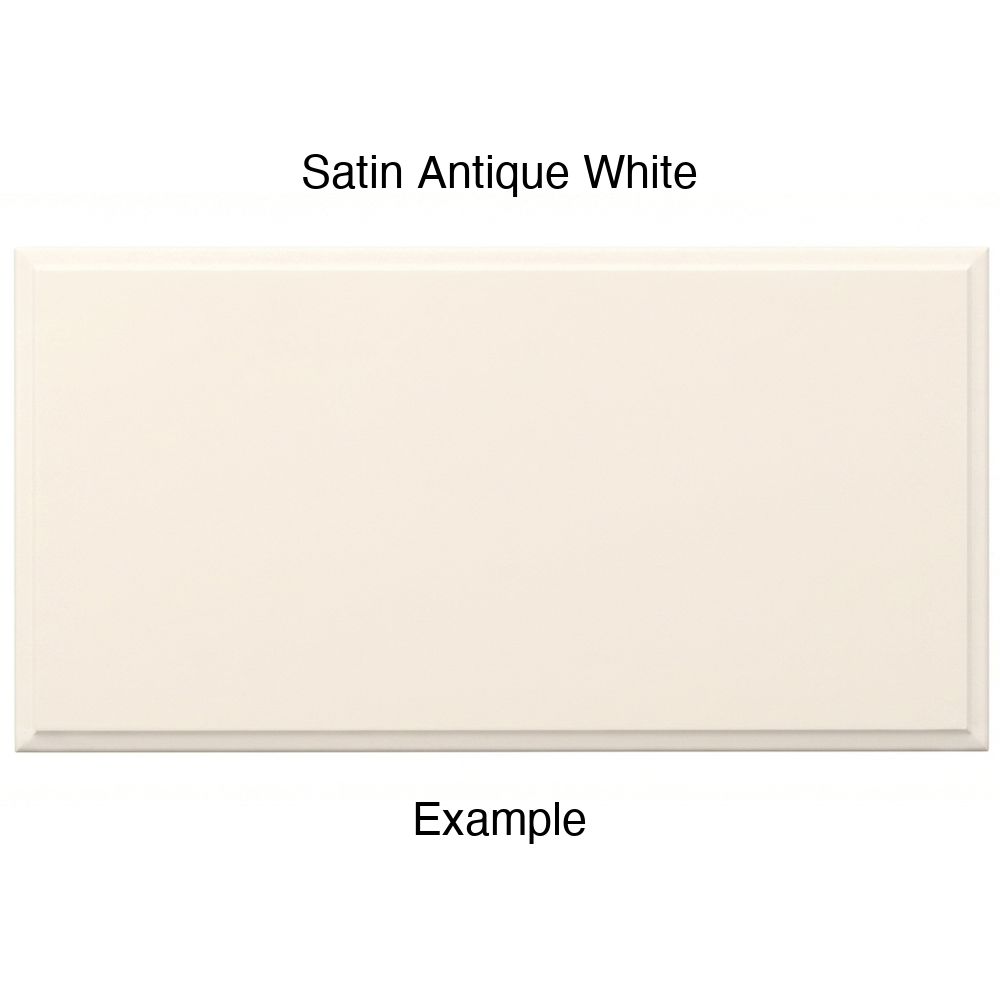 AR756 Thermofoil Drawer Front, Solid, in Satin Antique White
