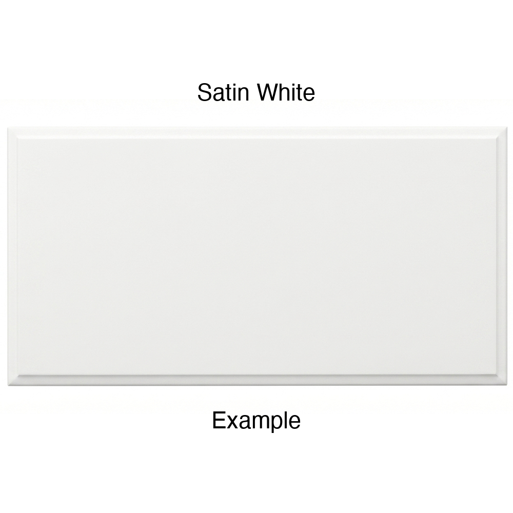 AR756 Thermofoil Drawer Front, Solid, in Satin White