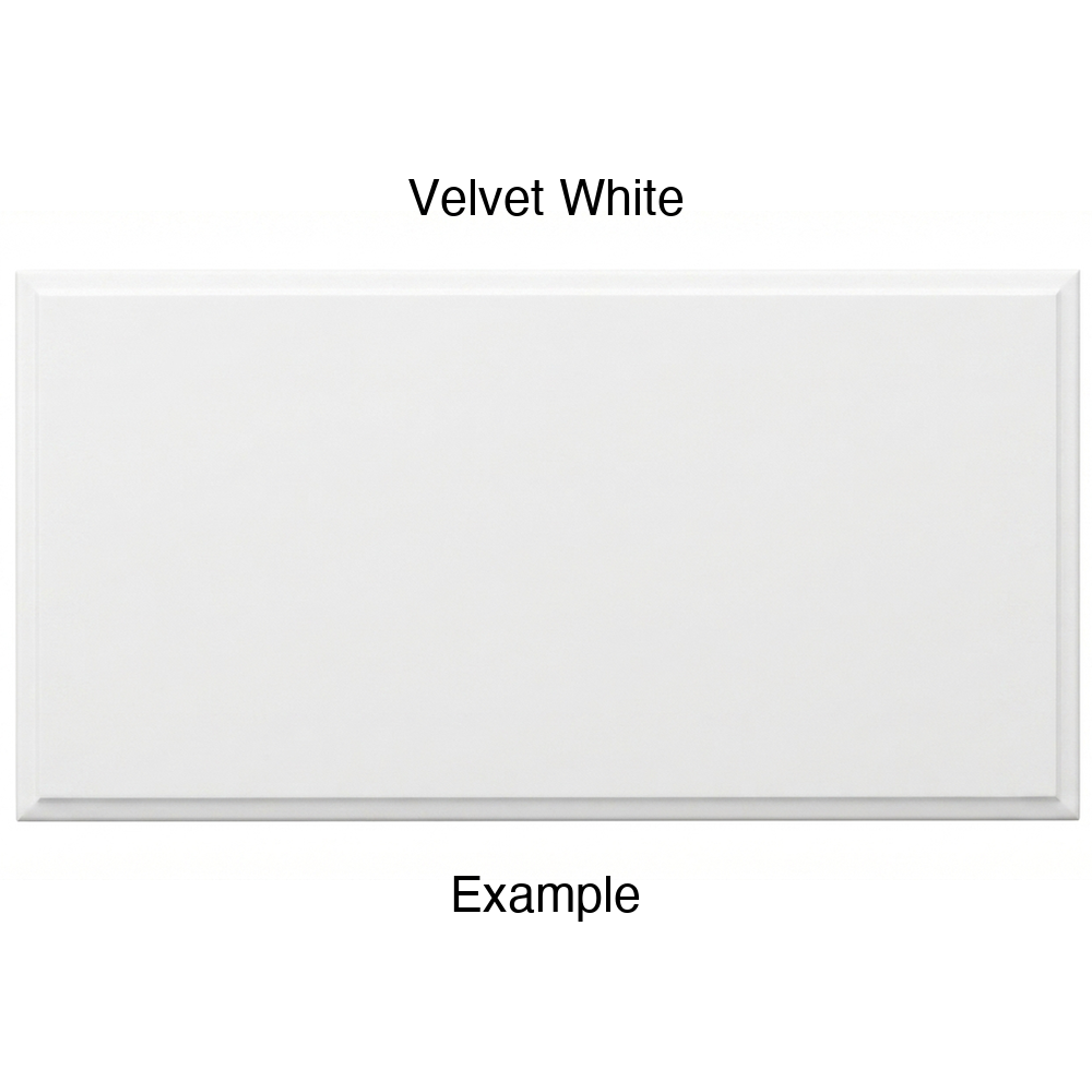 AR756 Thermofoil Drawer Front, Solid, in Velvet White