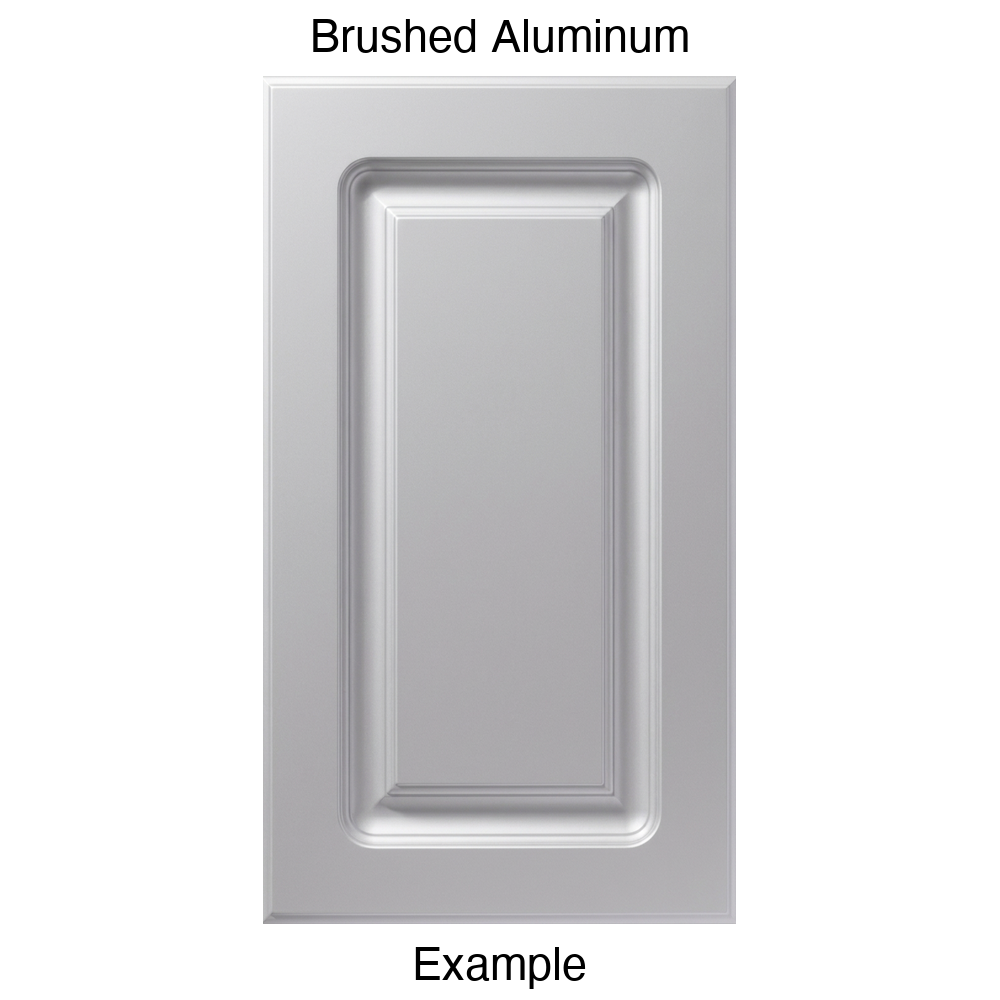 AR756 Raised Panel Thermofoil Cabinet Door in Brushed Aluminum