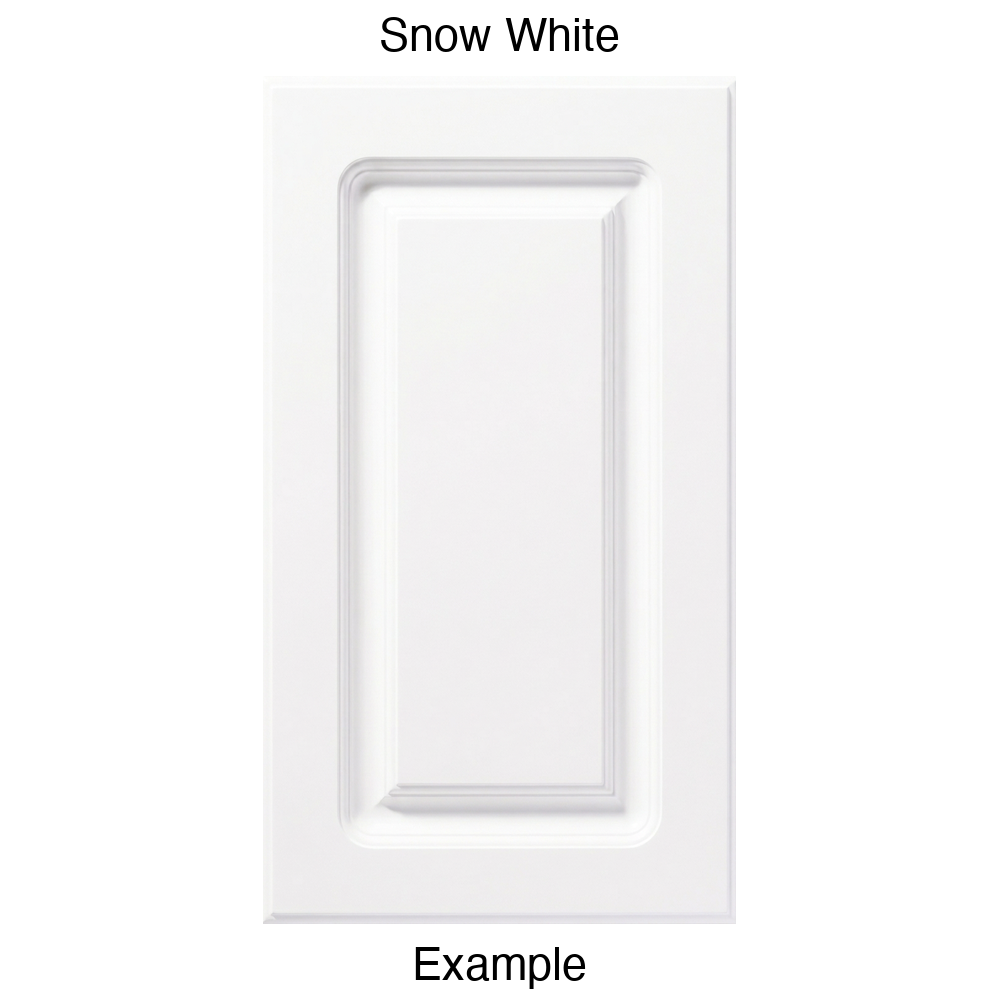 AR756 Raised Panel Thermofoil Cabinet Door in Snow White