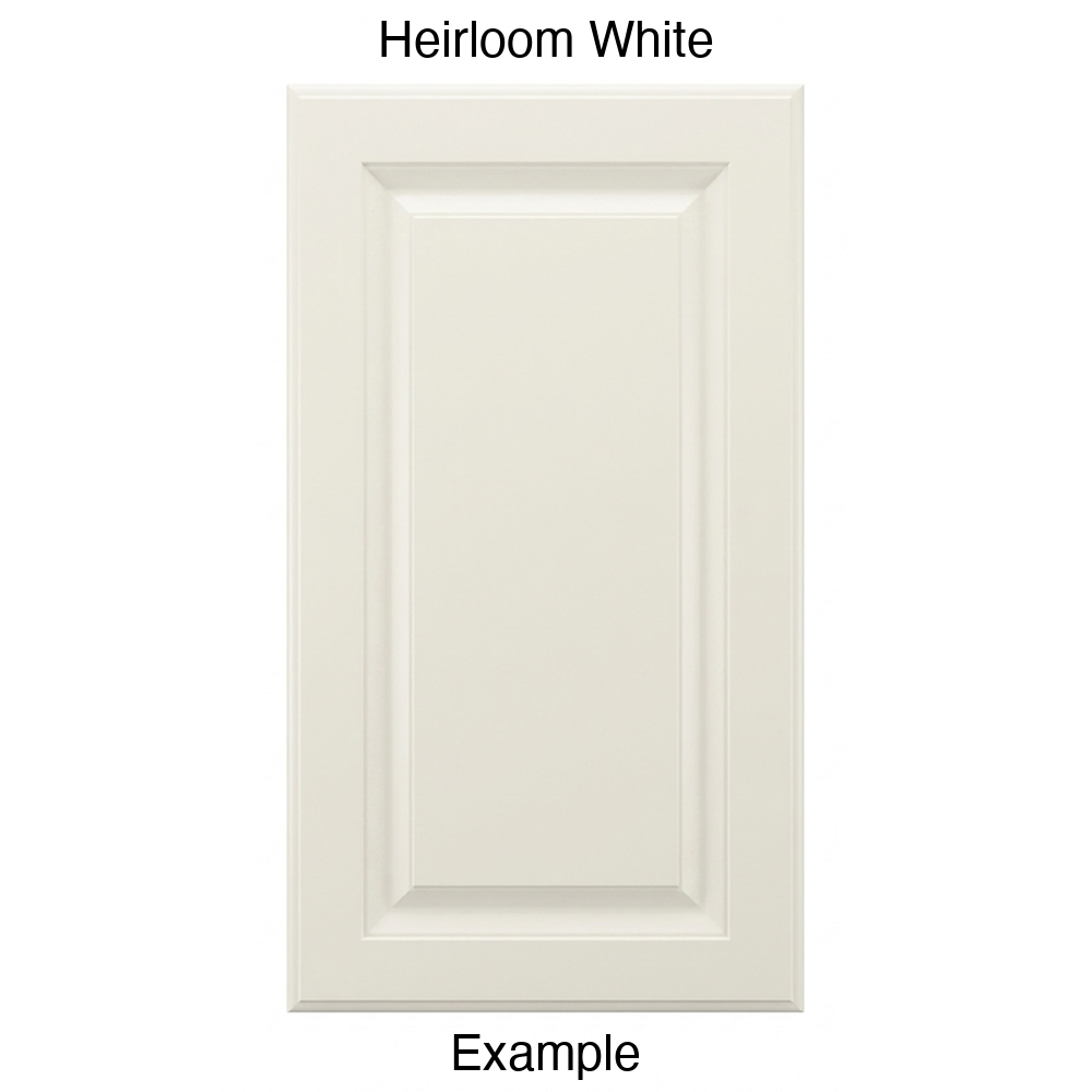 AR766 Raised Panel Thermofoil Cabinet Door in Heirloom White