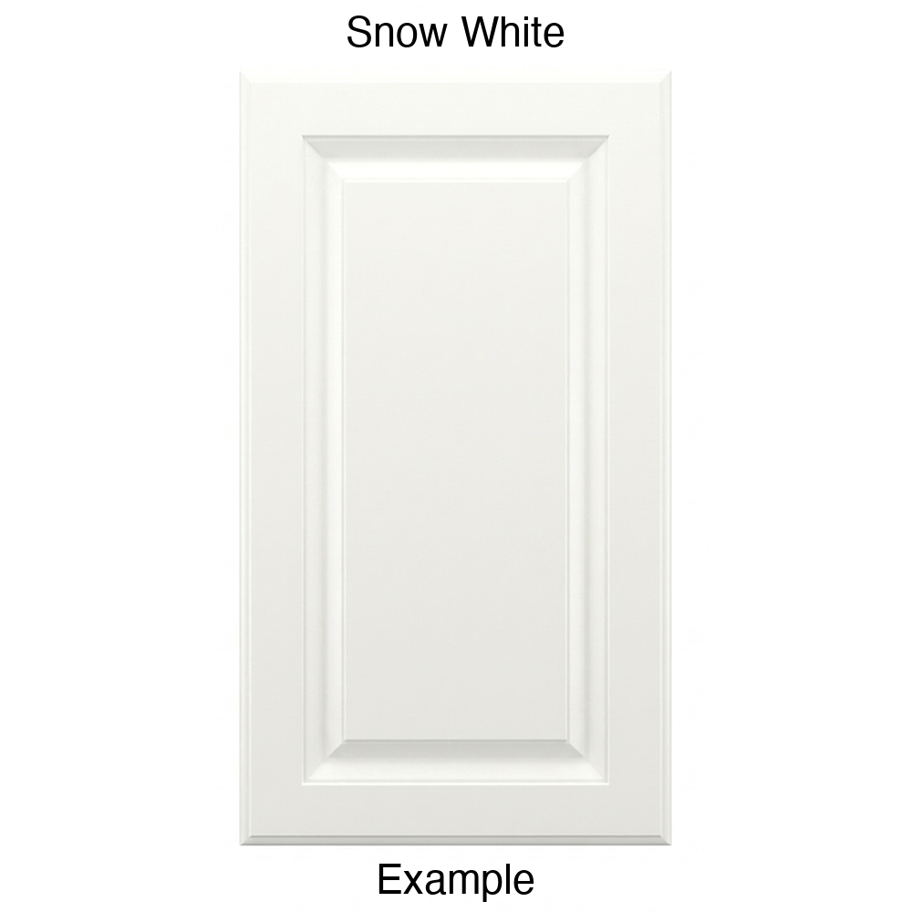 AR766 Raised Panel Thermofoil Cabinet Door in Snow White