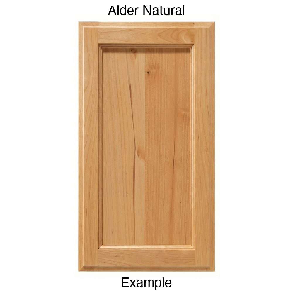 Adobe Recessed Panel Cabinet Door in Alder Natural