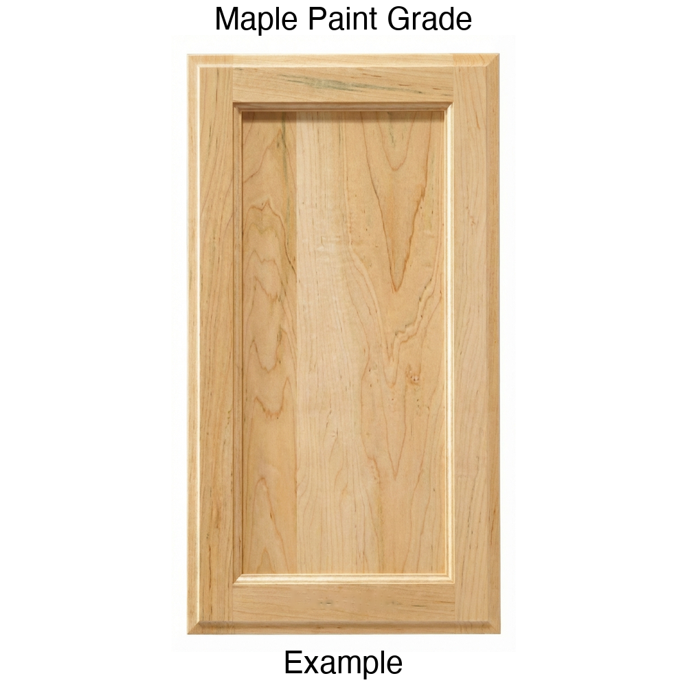 Adobe Recessed Panel Cabinet Door in Maple Paint Grade