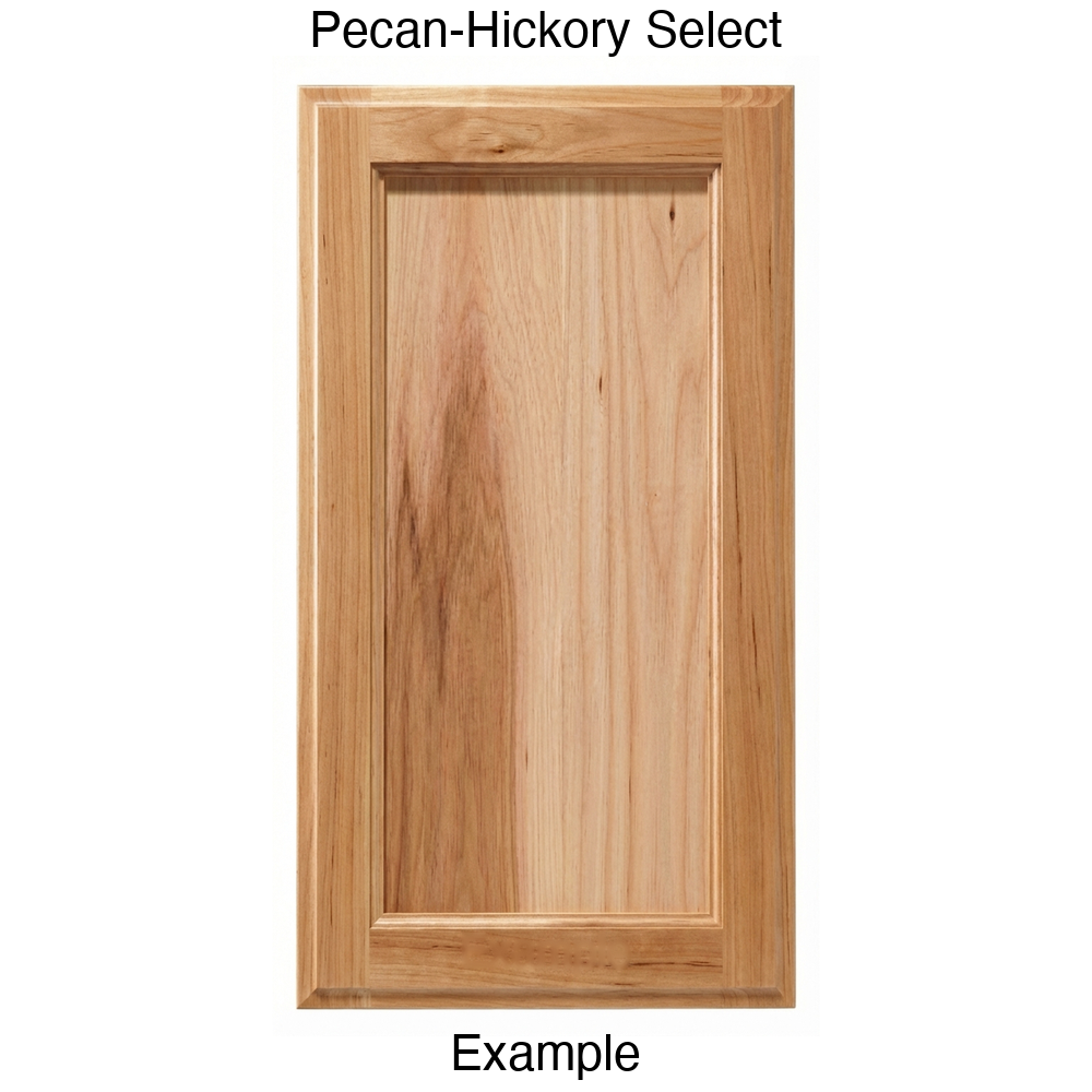 Adobe Recessed Panel Cabinet Door in Pecan-Hickory Select
