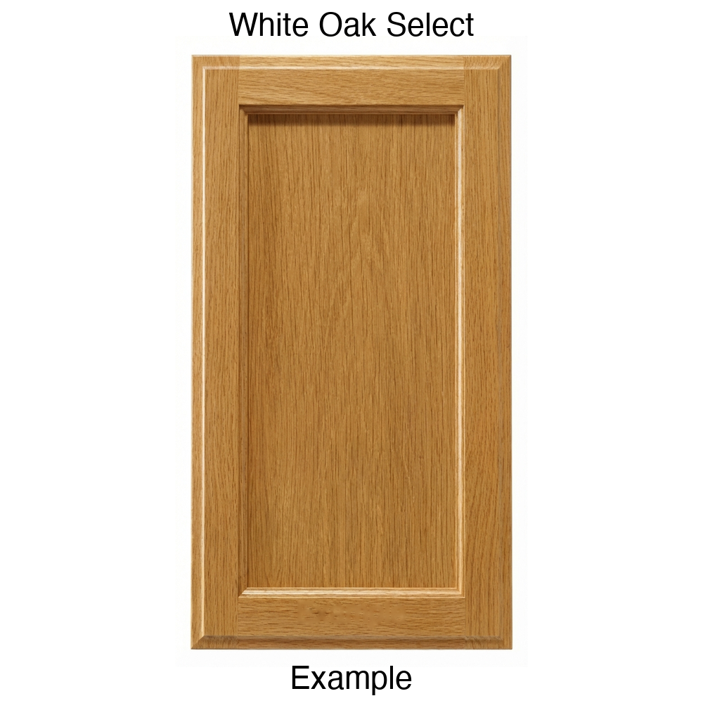 Adobe Recessed Panel Cabinet Door in White Oak Select