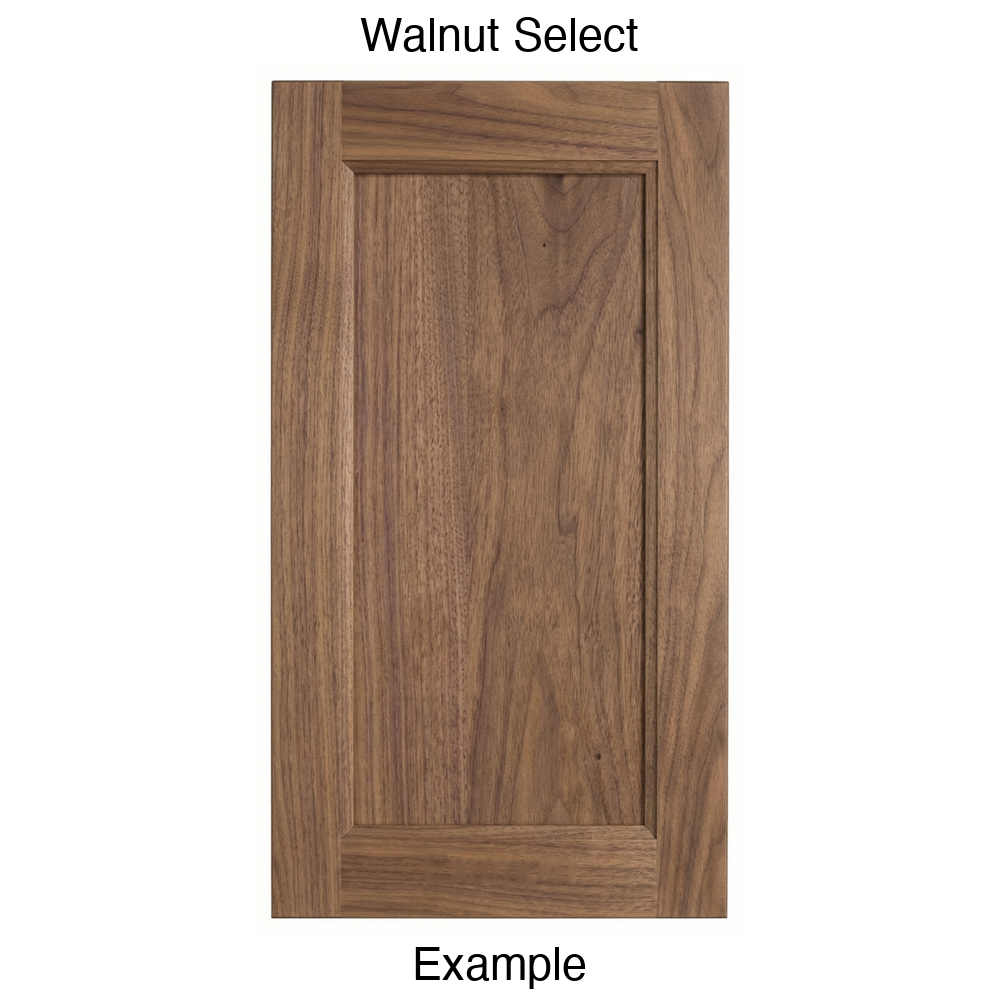 Alpine Recessed Panel Cabinet Door in Walnut Select