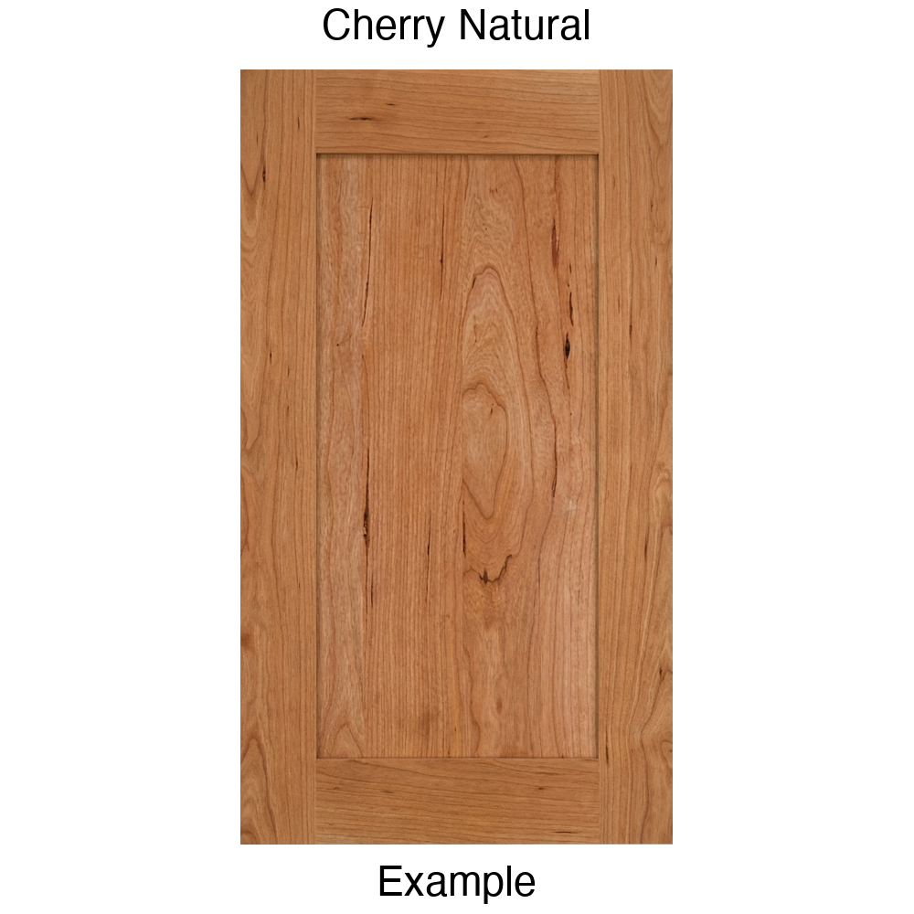 Arcadia Recessed Panel Cabinet Door in Cherry Natural