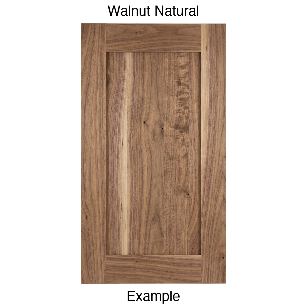 Arcadia Recessed Panel Cabinet Door in Walnut Natural
