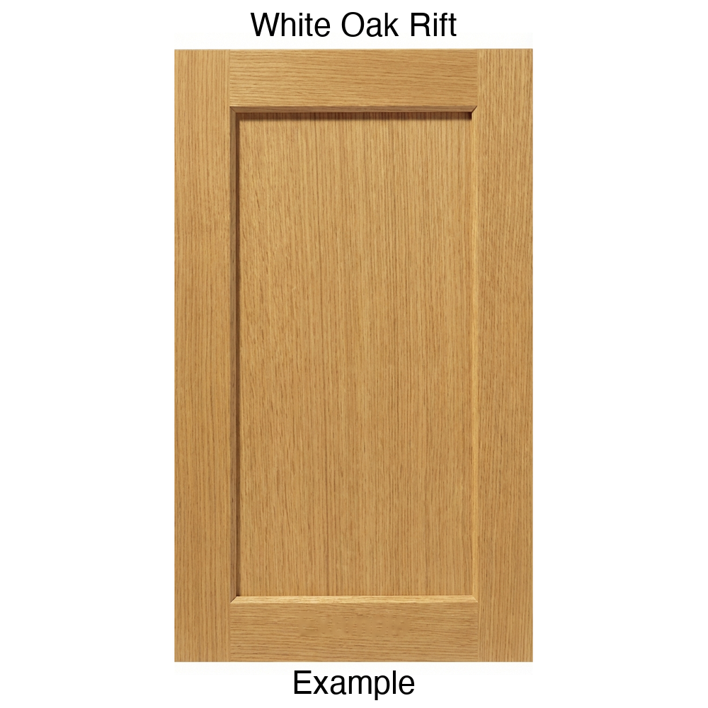 Artesia Recessed Panel Cabinet Door in White Oak Rift
