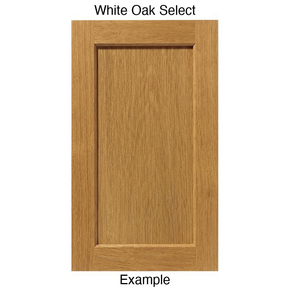 Artesia Recessed Panel Cabinet Door in White Oak Select