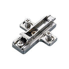 Mounting base plate for frameless cabinet hinge