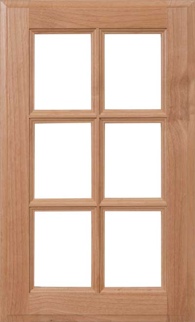 Bronco glass cabinet door with grids