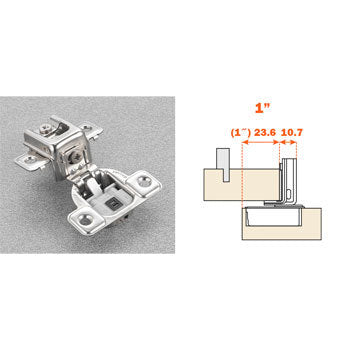 1" inch overlay soft close hinge