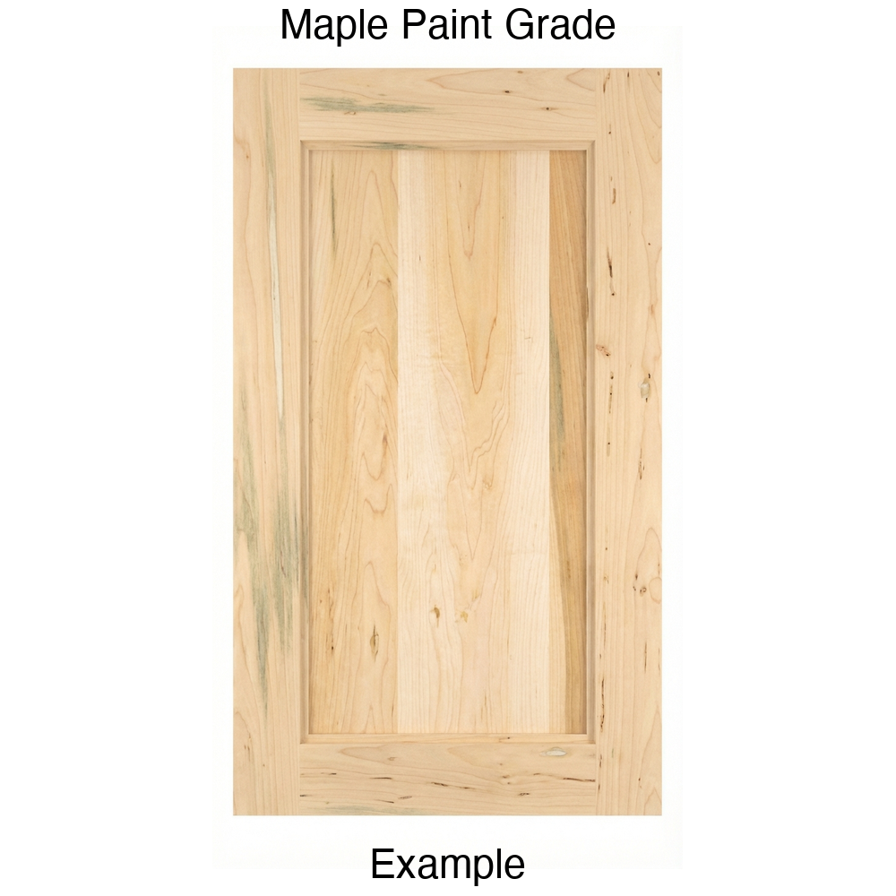Campbell Recessed Panel Cabinet Door in Maple Paint Grade
