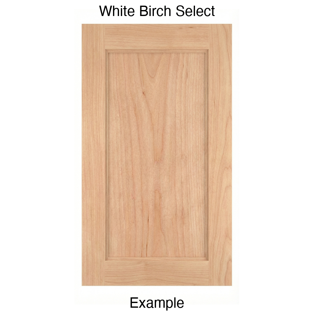 Campbell Recessed Panel Cabinet Door in White Birch Select