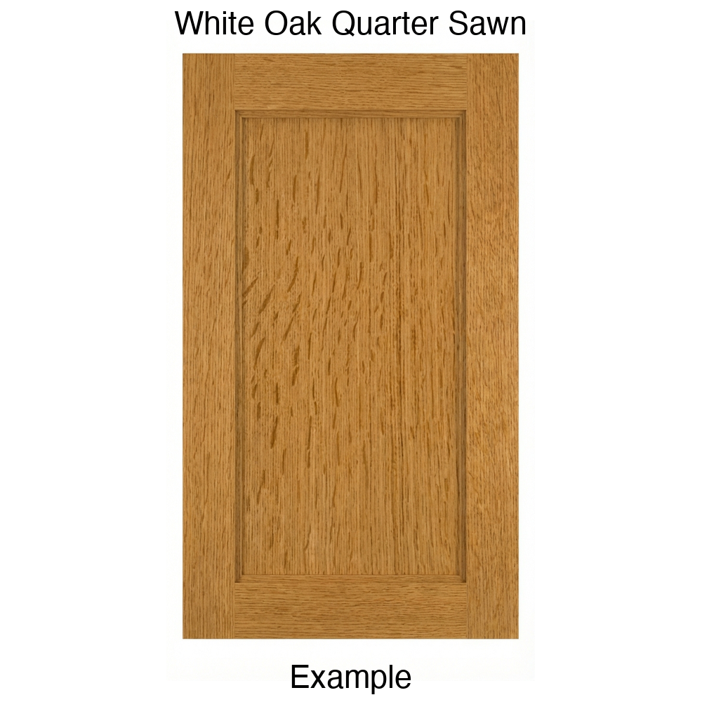 Campbell Recessed Panel Cabinet Door in White Oak Quarter Sawn