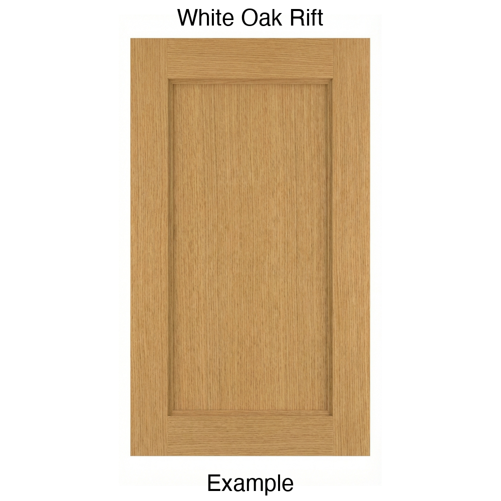 Campbell Recessed Panel Cabinet Door in White Oak Rift