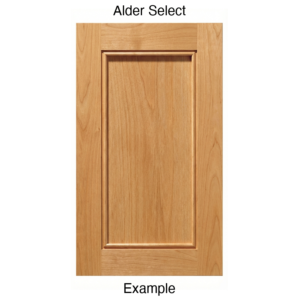 Cascade Recessed Panel Cabinet Door in Alder Select