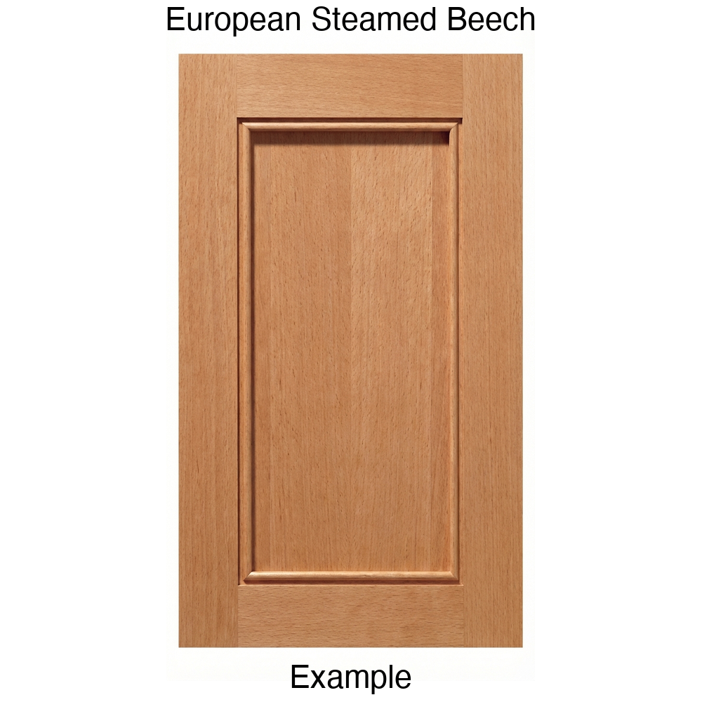 Cascade Recessed Panel Cabinet Door in European Steamed Beech
