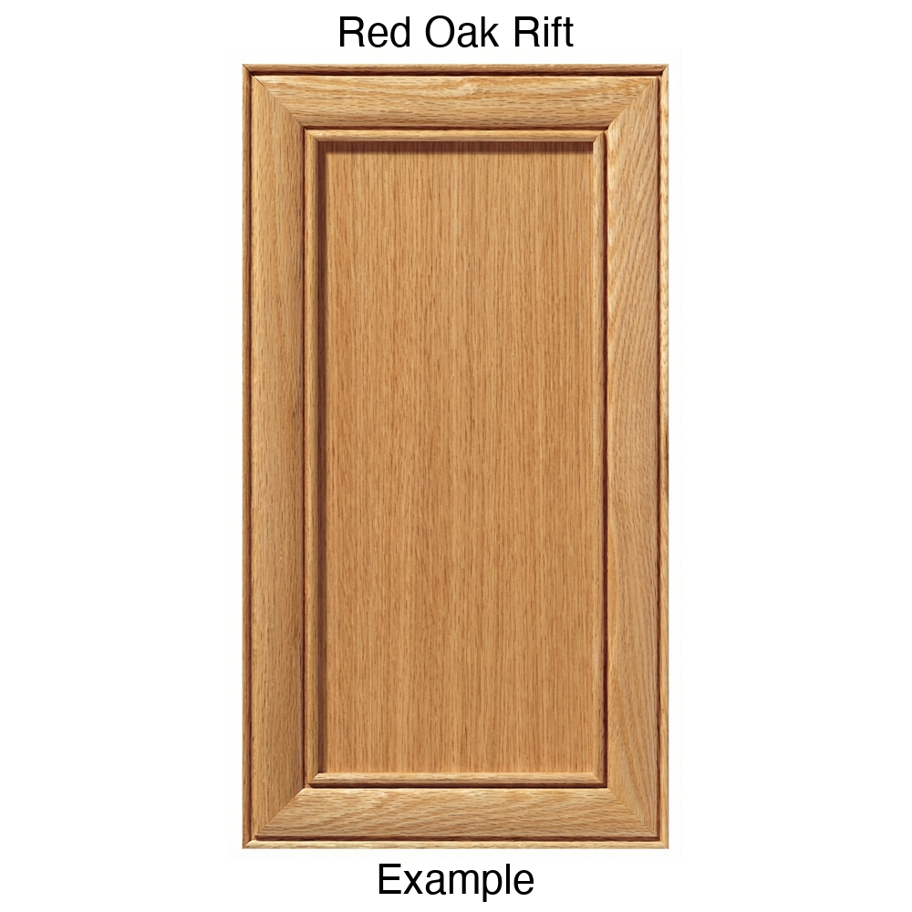 Connecticut Recessed Panel Cabinet Door in Red Oak Rift