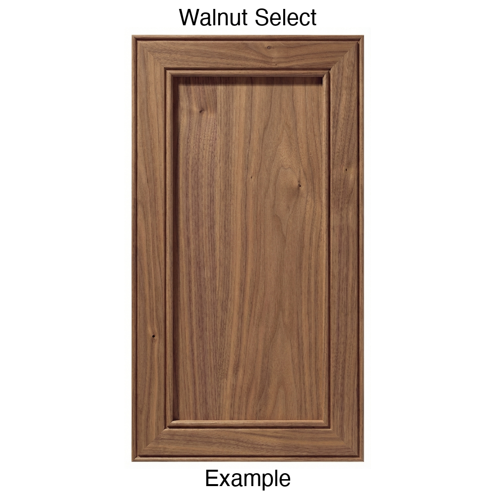 Connecticut Recessed Panel Cabinet Door in Walnut Select