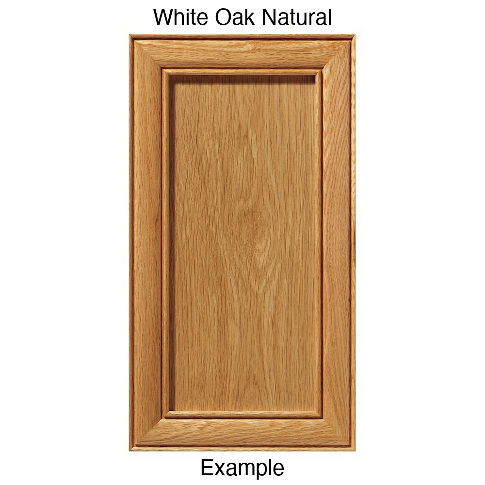 Connecticut Recessed Panel Cabinet Door in White Oak Natural