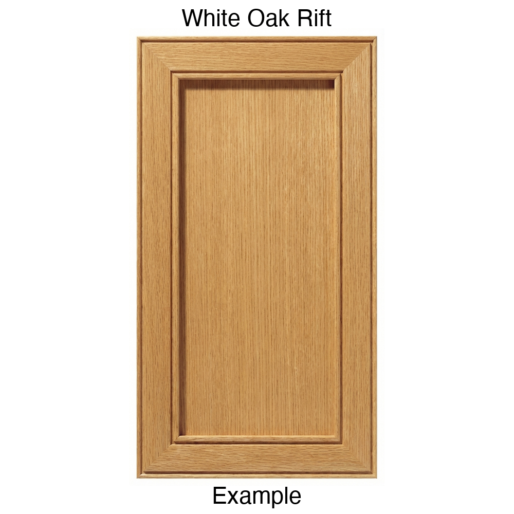 Connecticut Recessed Panel Cabinet Door in White Oak Rift