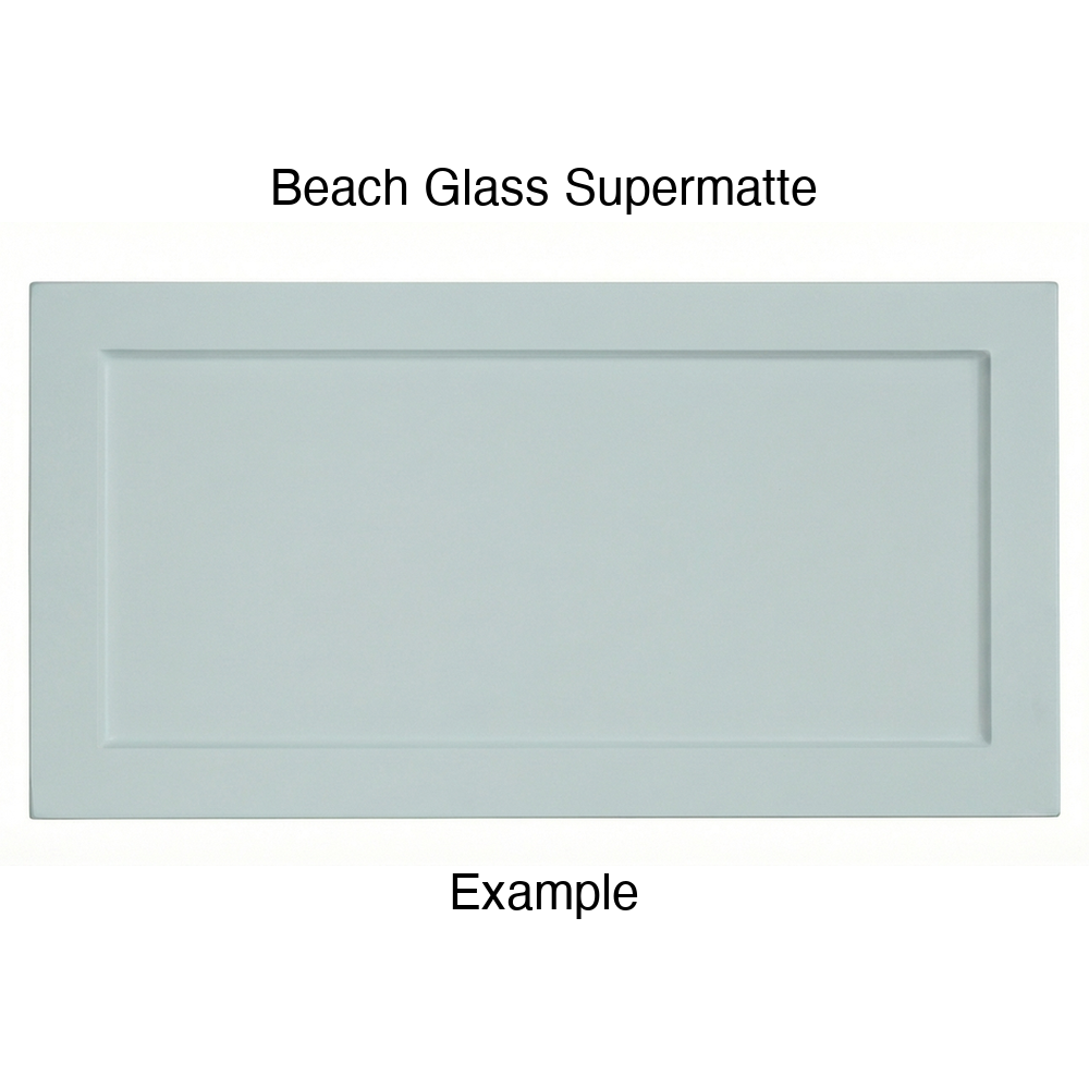 DN917 Thermofoil Drawer Front (Skinny Shaker Style), Routed, in Beach Glass Supermatte
