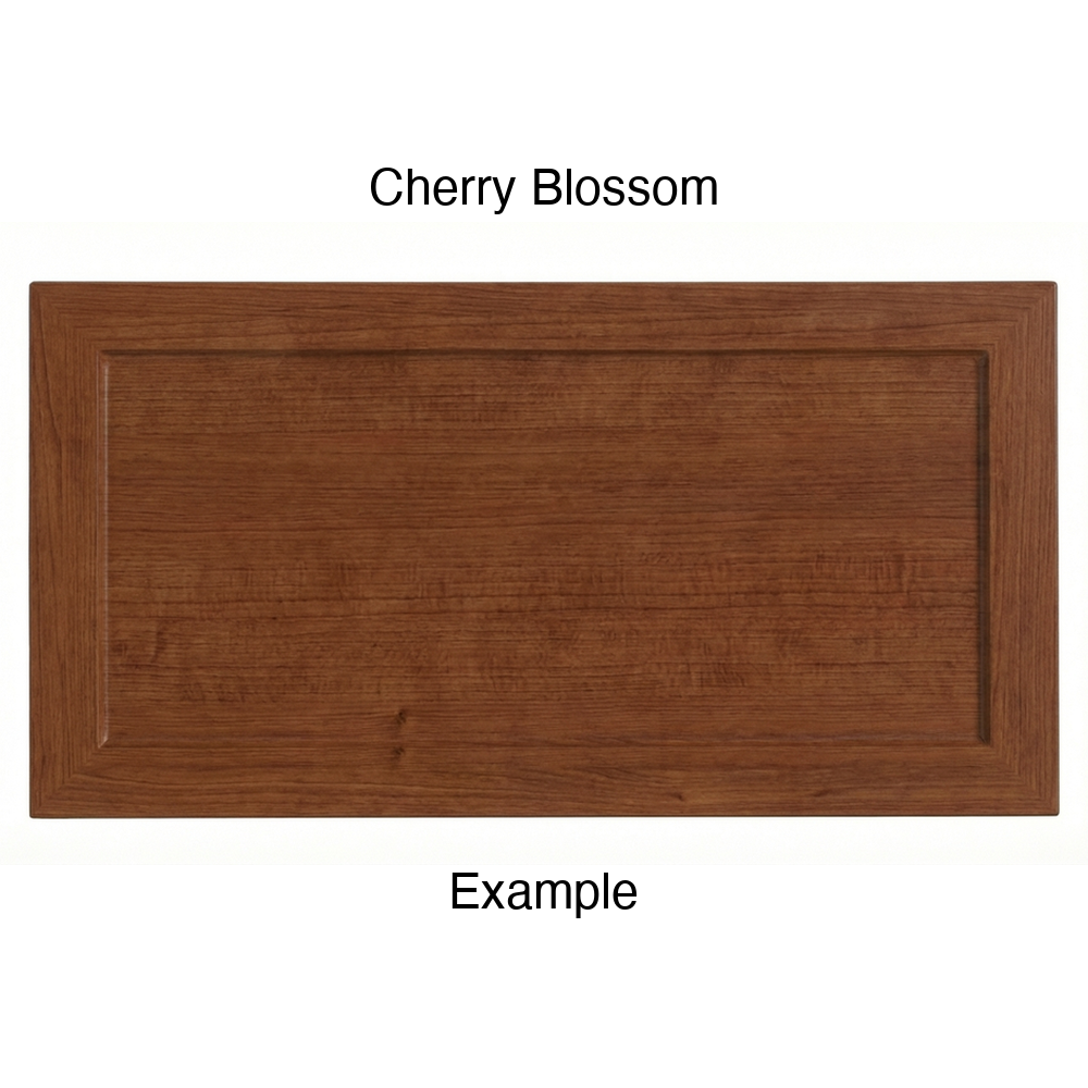 DN917 Thermofoil Drawer Front (Skinny Shaker Style), Routed, in Cherry Blossom