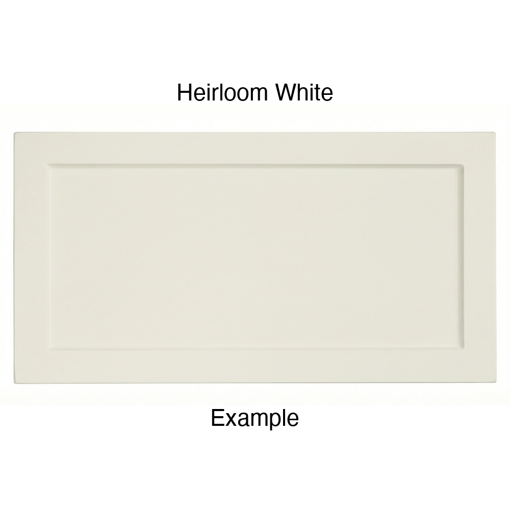 DN917 Thermofoil Drawer Front (Skinny Shaker Style), Routed, in Heirloom White